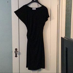 Black knit dress